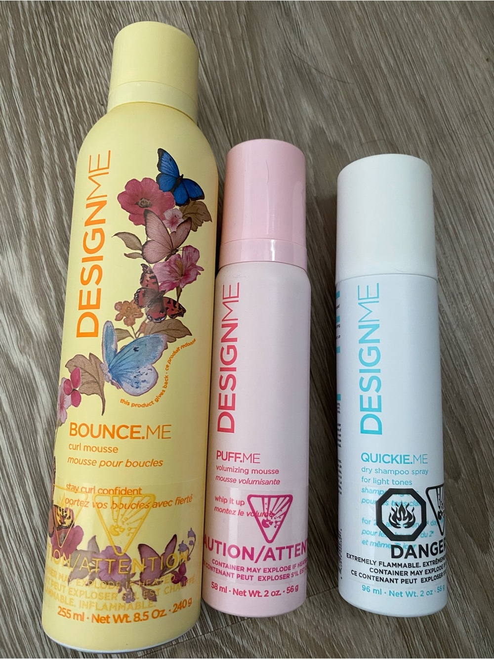 Design Me hair care set - curl mouse, volumizing mouse and dry shampoo